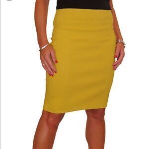 89th Madison Cactus Green  Pencil Skirt